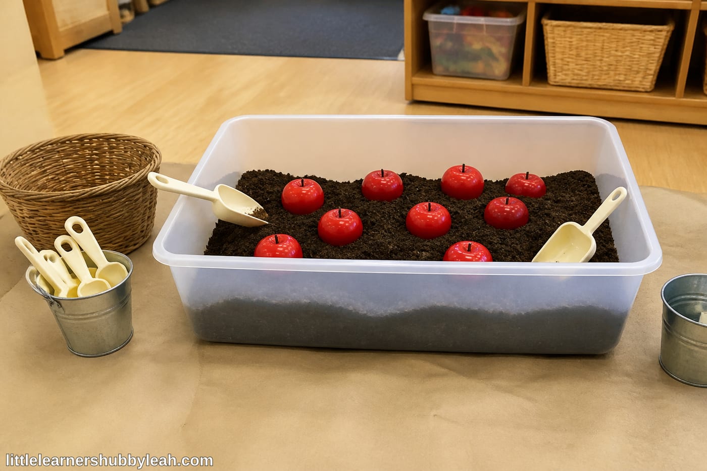 Johnny Appleseed & Apple Fun — Garden Sensory Bin