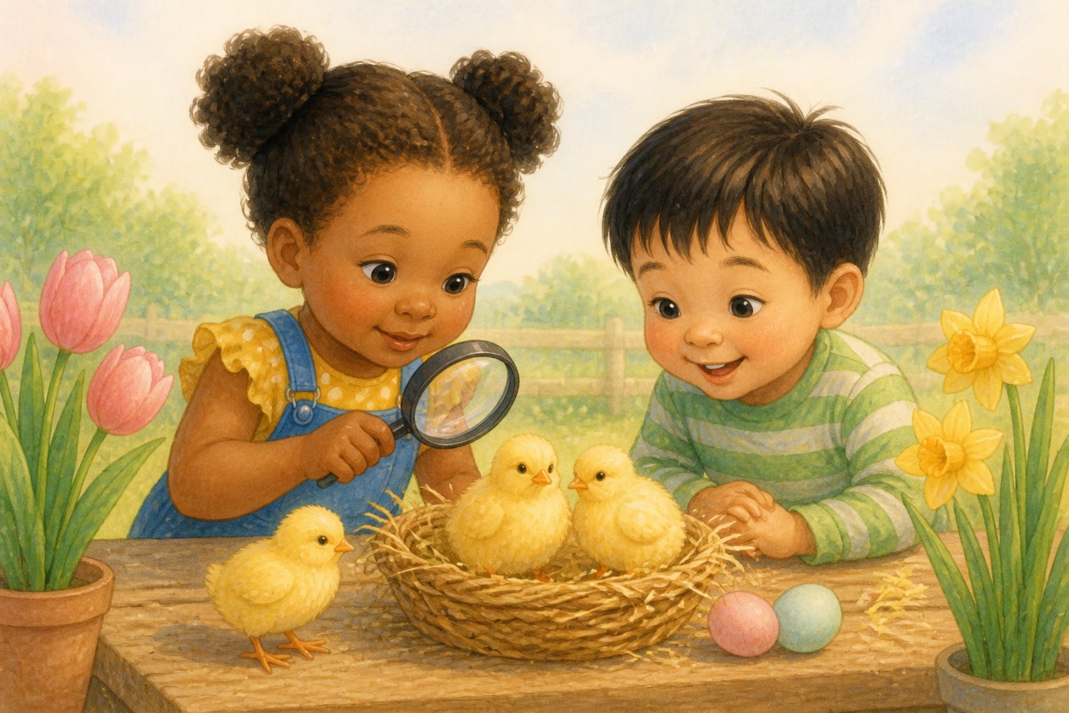 Illustration for Easter Eggs, Chicks & Spring Science
