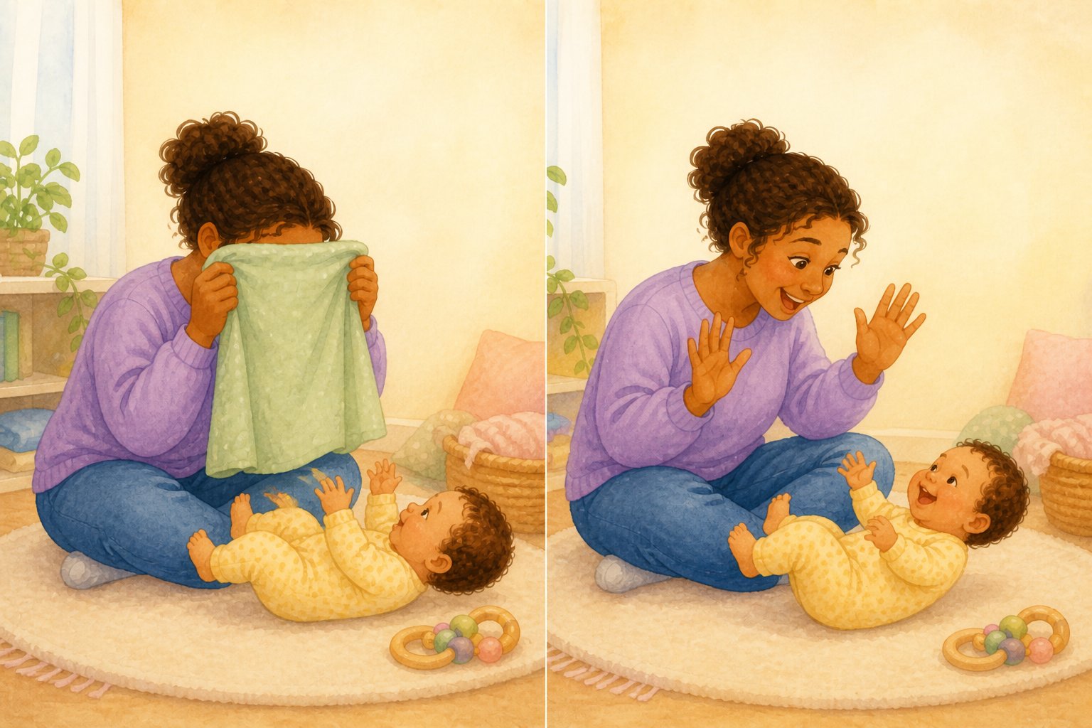 Illustration for Peek-A-Boo Fun