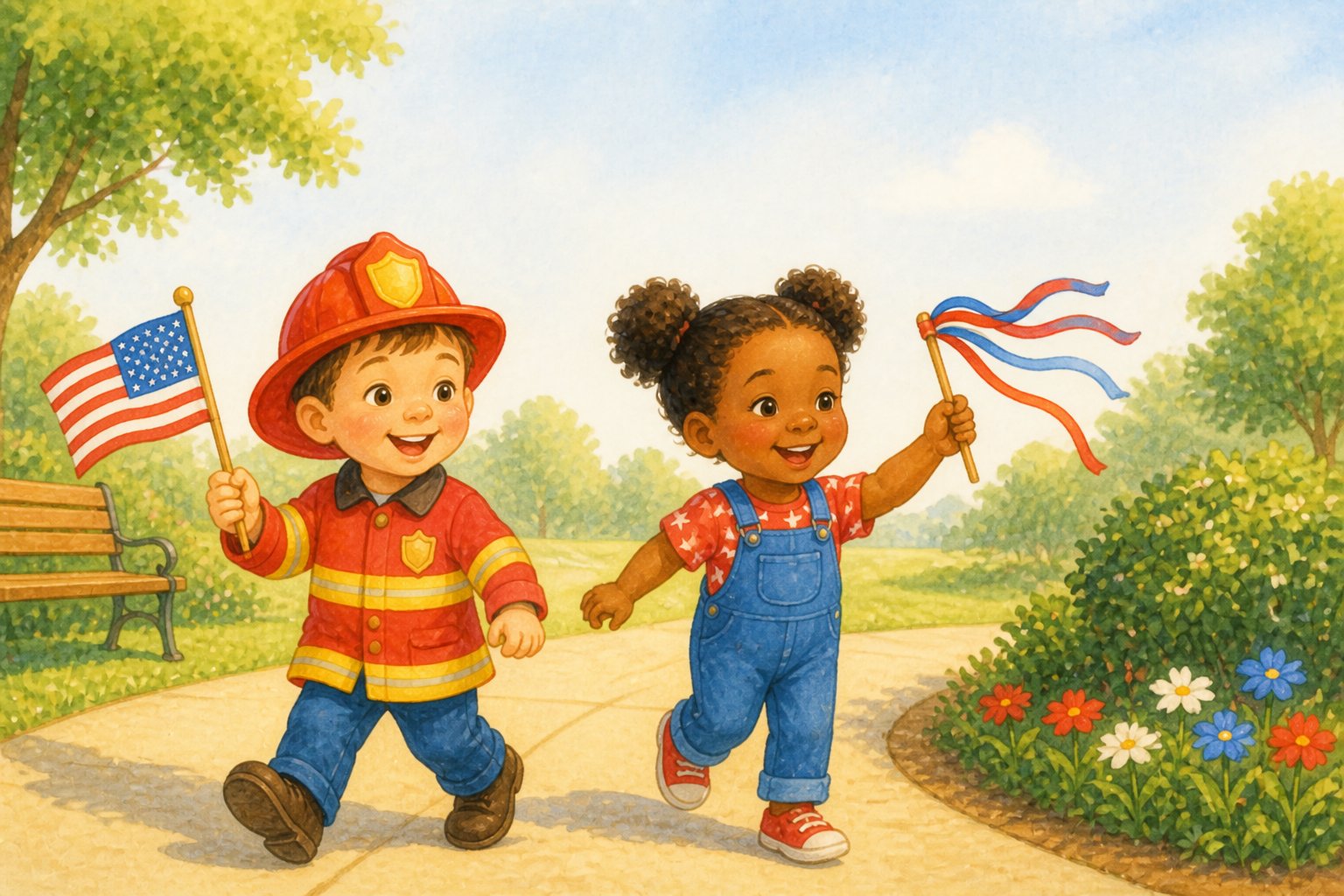 Illustration for Fourth of July Stars, Stripes & Community Heroes